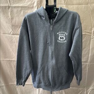 Gildan Gray Zip Up Men's Sweater